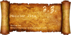 Heizler Zita névjegykártya